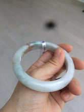 Load image into Gallery viewer, 57.5mm Certified Type A 100% Natural light green/purple/red Jadeite Jade bangle AC62-0052