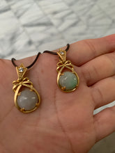 Load image into Gallery viewer, 100% natural green/white grade A jadeite jade necklace B73 add on item.