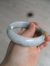 Load image into Gallery viewer, 57.6mm certified type A 100% Natural brown/balck/white jadeite jade bangle C72-4152