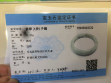 Load image into Gallery viewer, 57.8mm Certified Type A 100% Natural light green/brown Jadeite Jade bangle Z81-5732