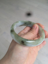 Load image into Gallery viewer, 57.6mm certified type A 100% Natural brown/balck/white jadeite jade bangle C72-4152