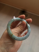 Load image into Gallery viewer, 50.7mm Certified Type A 100% Natural green/blue/yellow snowy Jadeite Jade bangle AJ37-5271