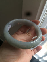 Load image into Gallery viewer, Sale! Certified 57.5mm Type A 100% Natural light green/purple Jadeite Jade bangle N20-7911