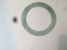 Load image into Gallery viewer, 55mm type A 100% Natural light green thin flat style Jadeite Jade bangle AQ59