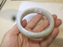 Load image into Gallery viewer, 59mm certified 100% natural light green/yellow  jadeite jade bangle M77-0706