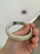 Load image into Gallery viewer, 57.5mm Certified Type A 100% Natural sunny green/yellow Jadeite Jade bangle W61-5522