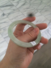 Load image into Gallery viewer, 53mm Certified Type A 100% Natural green thin Jadeite Jade bangle AB49-1453