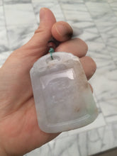 Load image into Gallery viewer, 100% Natural light green/yellow/ Jadeite Jade blessed safe and sound pendant Add on item!
