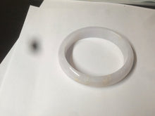 Load image into Gallery viewer, 48mm Type A 100% Natural sunny green/purple/yellow oval Jadeite Jade bangle W82-7916