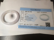 Load image into Gallery viewer, 48mm Type A 100% Natural sunny green/purple/yellow oval Jadeite Jade bangle W82-7916