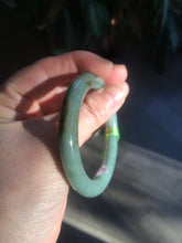 Load image into Gallery viewer, 50.2mm Certified Type A 100% Natural dark green Jadeite Jade bangle U66-4122