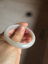 Load image into Gallery viewer, 48mm Certified Type A 100% Natural icy watery light green/yellow/purple oval Jadeite Jade bangle AM28-5091