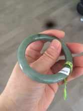 Load image into Gallery viewer, 50.2mm Certified Type A 100% Natural dark green Jadeite Jade bangle U66-4122