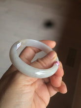 Load image into Gallery viewer, 48mm Certified Type A 100% Natural icy watery light green/yellow/purple oval Jadeite Jade bangle AM28-5091