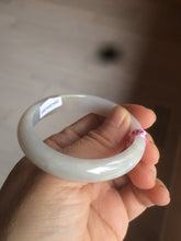 Load image into Gallery viewer, 48mm Certified Type A 100% Natural icy watery light green/yellow/purple oval Jadeite Jade bangle AM28-5091