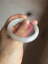 Load image into Gallery viewer, 48mm Certified Type A 100% Natural icy watery light green/yellow/purple oval Jadeite Jade bangle AM28-5091