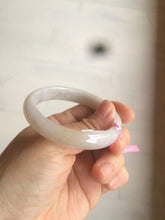 Load image into Gallery viewer, 48mm Certified Type A 100% Natural icy watery light green/yellow/purple oval Jadeite Jade bangle AM28-5091