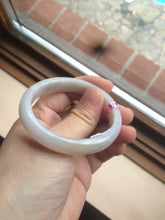 Load image into Gallery viewer, 48mm Certified Type A 100% Natural icy watery light green/yellow/purple oval Jadeite Jade bangle AM28-5091