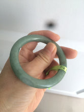 Load image into Gallery viewer, 50.2mm Certified Type A 100% Natural dark green Jadeite Jade bangle U66-4122