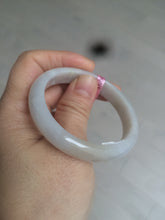 Load image into Gallery viewer, 48mm Certified Type A 100% Natural icy watery light green/yellow/purple oval Jadeite Jade bangle AM28-5091