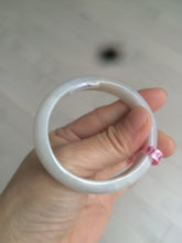 Load image into Gallery viewer, 48mm Certified Type A 100% Natural icy watery light green/yellow/purple oval Jadeite Jade bangle AM28-5091