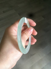 Load image into Gallery viewer, 55.2mm certified Type A 100% Natural icy light green thin Jadeite bangle AC16-0430