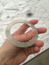 Load image into Gallery viewer, 55.2mm certified Type A 100% Natural icy light green thin Jadeite bangle AC16-0430