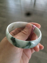 Load image into Gallery viewer, 52.7mm certified Type A 100% Natural green Jadeite Jade bangle W55-3908