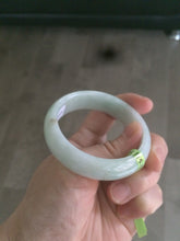Load image into Gallery viewer, 50.5mm Certified Type A 100% Natural light green Jadeite Jade bangle AB46-0784