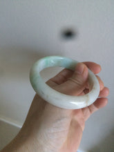 Load image into Gallery viewer, 54.4mm certified type A 100% Natural sunny green/white/brown jadeite jade bangle AT19-3318