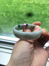 Load image into Gallery viewer, 52.7mm certified Type A 100% Natural green Jadeite Jade bangle W55-3908