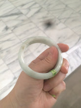 Load image into Gallery viewer, 50.5mm Certified Type A 100% Natural light green Jadeite Jade bangle AB46-0784