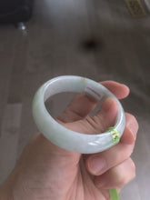 Load image into Gallery viewer, 50.5mm Certified Type A 100% Natural light green Jadeite Jade bangle AB46-0784