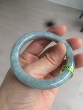 Load image into Gallery viewer, 50.7mm Certified Type A 100% Natural green/blue/yellow snowy Jadeite Jade bangle AJ37-5271