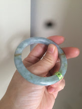 Load image into Gallery viewer, 50.7mm Certified Type A 100% Natural green/blue/yellow snowy Jadeite Jade bangle AJ37-5271