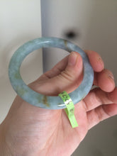 Load image into Gallery viewer, 50.7mm Certified Type A 100% Natural green/blue/yellow snowy Jadeite Jade bangle AJ37-5271