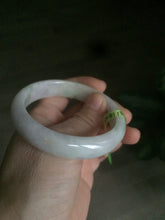 Load image into Gallery viewer, 54mm certificated Type A 100% Natural green/yellow/purple Jadeite Jade bangle AD22-8066
