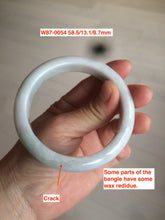 Load image into Gallery viewer, 52-60mm certified Type A 100% Natural green gray black Jadeite Jade bangle GC24 (add on item)