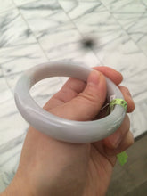 Load image into Gallery viewer, 56mm certified type A 100% Natural white/light green jadeite jade bangle AC10-6859