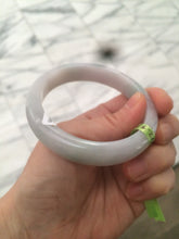 Load image into Gallery viewer, 56mm certified type A 100% Natural white/light green jadeite jade bangle AC10-6859