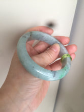 Load image into Gallery viewer, 57.9mm Certified Type A 100% Natural sunny green/dark green/black Jadeite Jade bangle AJ41-0082