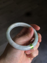Load image into Gallery viewer, 56.6mm type A 100% Natural white/light green/yellow jadeite jade bangle AC18