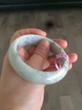 Load image into Gallery viewer, 55.8mm Type A 100% Natural green/white jadeite jade bangle A9