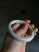 Load image into Gallery viewer, 56.6mm type A 100% Natural white/light green/yellow jadeite jade bangle AC18