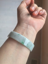 Load image into Gallery viewer, 51.7mm Certified type A 100% Natural sunny green Jadeite Jade bangle AM32-7276