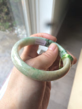 Load image into Gallery viewer, 57.5mm Certified Type A 100% Natural sunny green/yellow Jadeite Jade bangle W61-5522