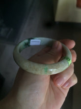 Load image into Gallery viewer, 57.5mm Certified Type A 100% Natural sunny green/yellow Jadeite Jade bangle W61-5522