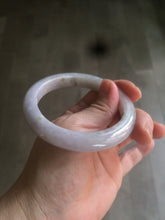 Load image into Gallery viewer, 55.6mm Certified type A 100% Natural light green/purple/white Jadeite bangle AT24-1368