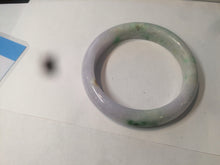 Load image into Gallery viewer, 58mm Certified Type A 100% Natural sunny green/purple Jadeite Jade bangle N84-0624