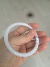 Load image into Gallery viewer, 56.5mm Certified type A 100% Natural purple/white round cut slim Jadeite Jade bangle AE2-5249
